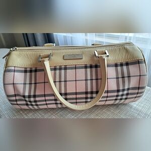 Burberry Blue Label Nova Check Barrel Bag